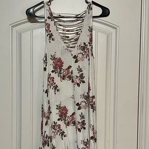 Rue 21 floral white dress